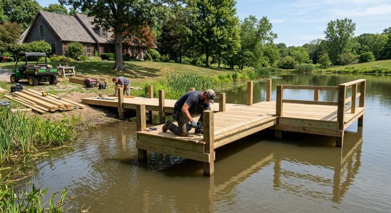 Pond Dock Installation in Denver, CO