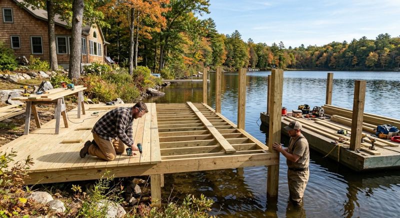 Pond Dock Installation in Denver, CO