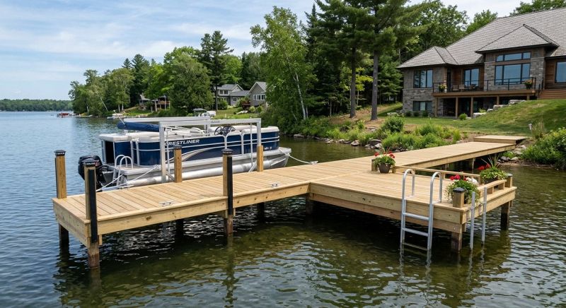 Wood Dock Installation in Kansas City, MO