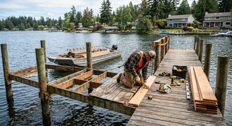 Wood Dock Repair in Littleton, CO