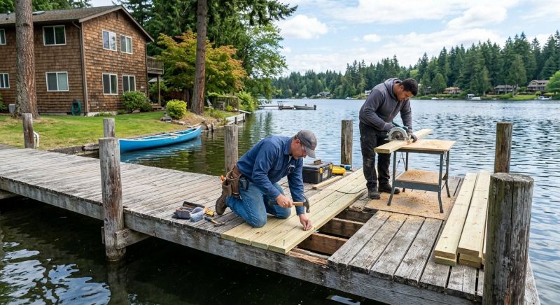 Wood Dock Repair in Littleton, CO