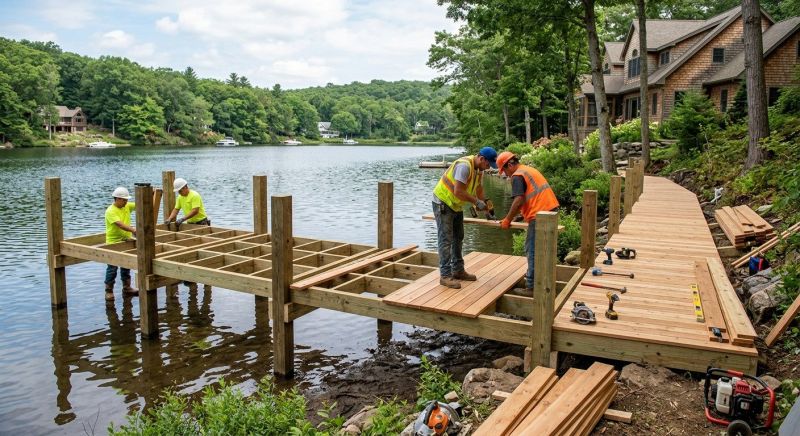 Pond Dock Construction in Denver County, CO